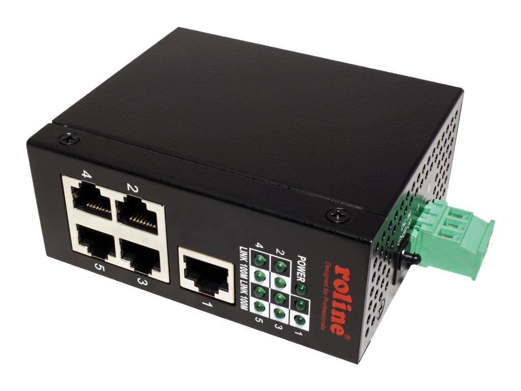 ROLINE Industrie Switch 5 Ports Fast Ethernet