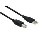 Anschlusskabel USB 2.0 Stecker A an Stecker B, Schwarz, 3m, Good Connections® (2510-3OFS)