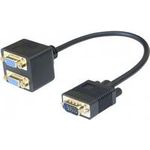 VGA Adapterkabel, 0,3 m, Stecker an 2 x Buchse VGA Splitter, passiv (EXC137036)