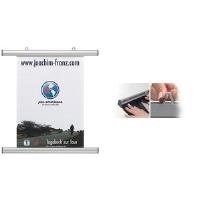 FRANKEN Plakatleiste, Aluminium, silber, Länge: 1.005 mm zwei verstellbare Aufhängeösen, Abheftvorrichtung (BS1006)