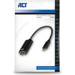 ACT AC7305 Videokabel-Adapter 0,15 m USB Typ-C HDMI Typ A (Standard) Schwarz (AC7305)