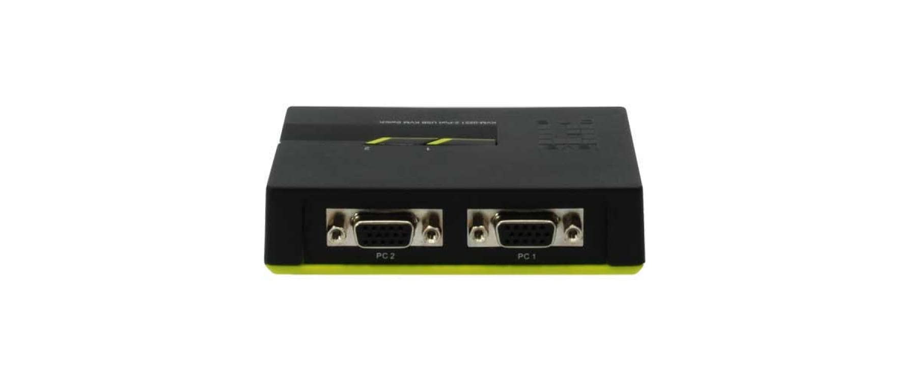LevelOne ViewCon KVM-0222 KVM-Switch 2 Ports Schwarz, Grün
