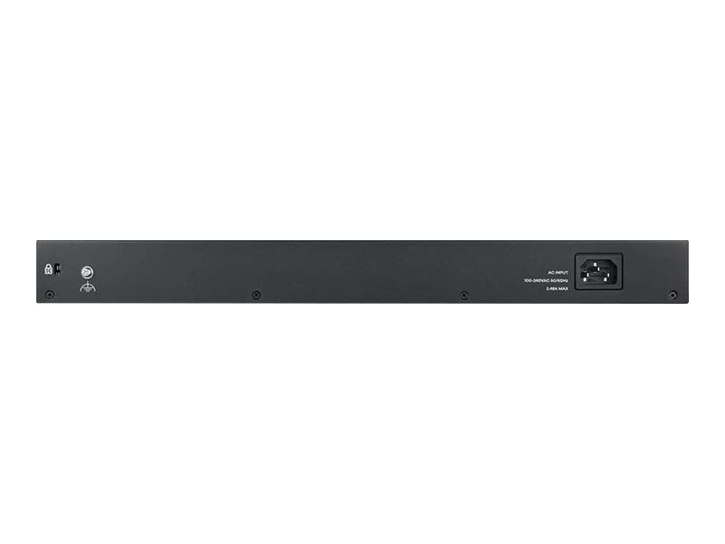 ZyXEL GS1900 Series GS1900-48HPv2 48-Port Gigabit PoE+ Smart Managed Switch Schwarz
