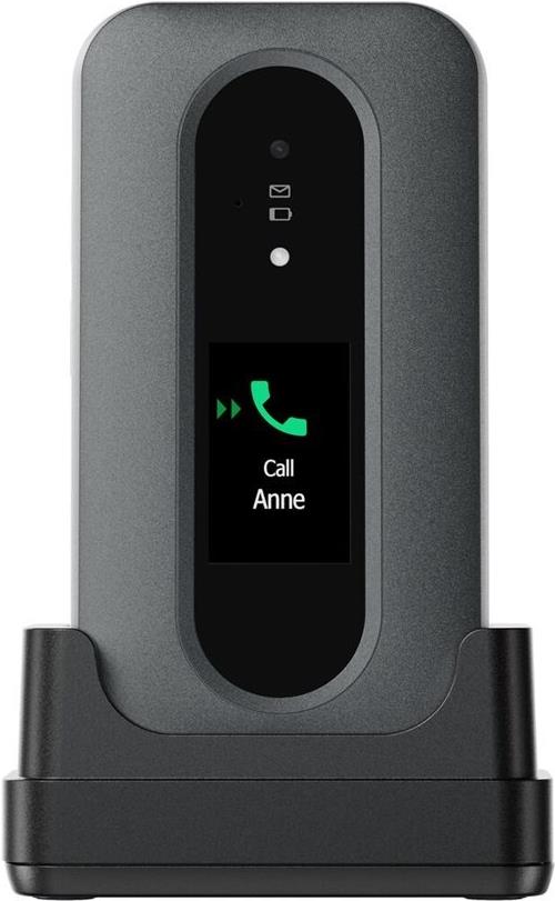 Doro Leva L30 4G, Großtastenklapphandy, graphit-weiß (380590)