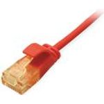Equip Patchkabel Cat6A Slim U/UTP 2xRJ45 rot LSZH Polybeutel (626207)
