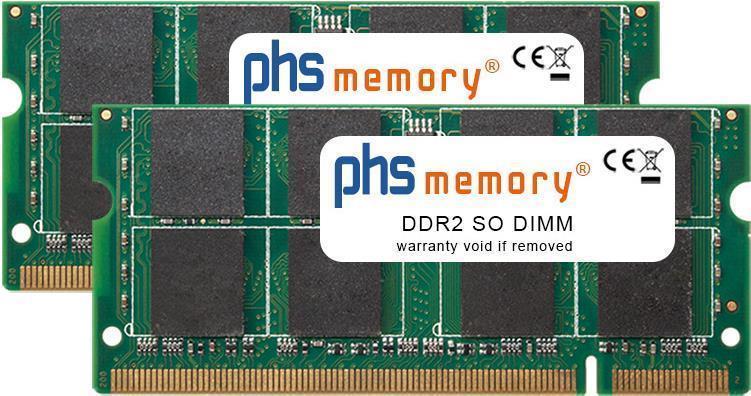 PHS-ELECTRONIC PHS-memory 4GB (2x2GB) Kit RAM Speicher für Intel D510MO DDR2 SO DIMM 800MHz PC2-6400