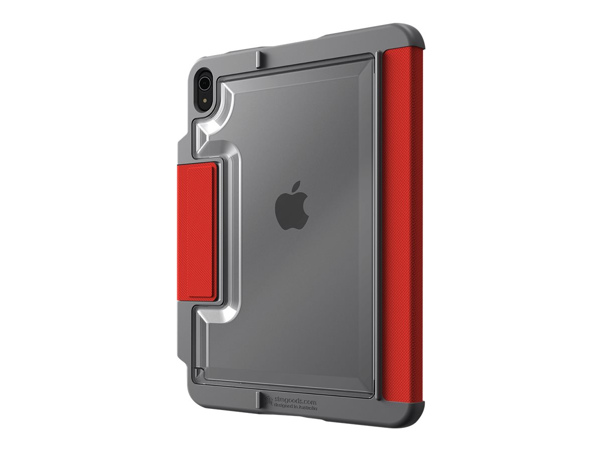 STM Dux Plus Flip-Hülle 10,9" für Apple iPad (10. Generation) Schwarz - Rot