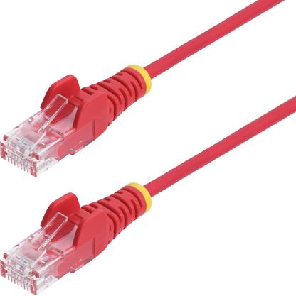 StarTech.com 1m Red Slim CAT6 Ethernet Cable, Snagless, 28AWG, LSZH (N6PAT100CMRDS)