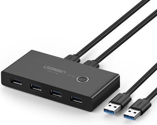 Ugreen 30768 Schnittstellen-Hub USB 3.2 Gen 1 (3.1 Gen 1) Type-A 5000 Mbit/s Schwarz (30768) (geöffnet)