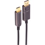 shiverpeaks ®--Displayportkabel-Optisches Glasfaser DisplayPort Adapterkabel, HDMI-A, 4K60, 15m (BS30-20085)