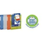 ELBA Sammelbox POLYVISION, A4, PP, Füllhöhe: 40 mm, blau transparente Sichttasche auf dem Vorderdeckel, transparent (994034 BL)