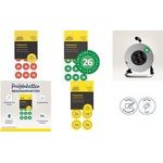 AVERY Zweckform Prüfplaketten, 2026, Vinyl, grün, 20 mm Durchmesser: 20 mm, wetter- und kratzfest, Markierung der - 1 Stück (6943-2026)