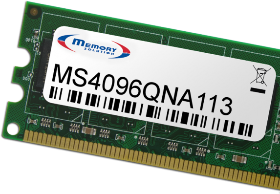 Memory Solution MS4096QNA113. Komponente für: PC / Server, RAM-Speicher: 4 GB (RAM-4GDR3L-SO-1600)