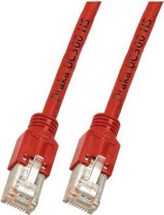 EFB-Elektronik RJ45 Patchkabel Cat.5e SF/UTP LSZH Draka UC300 TM11 rot 10m Hersteller: EFB Elektronik (K8012.10)