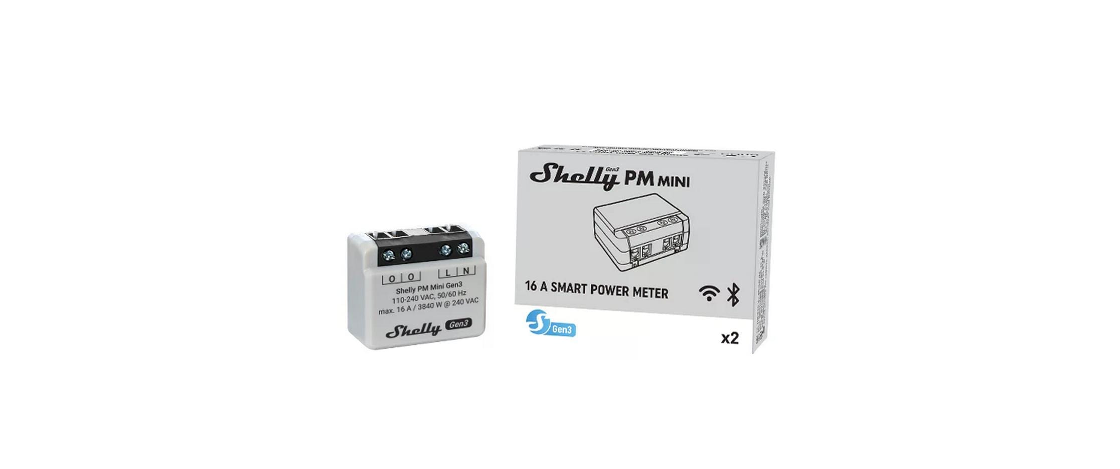 Shelly Plus PM Mini Gen. 3 Funk-Schalter WLAN Bluetooth