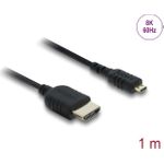 Delock Koaxiales High Speed HDMI Kabel Stecker zu Micro 8K 60 Hz (81690)