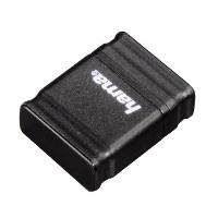 hama USB 2.0 Speicherstick FlashPen "Smartly",64 GB, schwarz aus Kunststoff, Datentransferrate: 10 MB/Sek., - 1 Stück (108045)