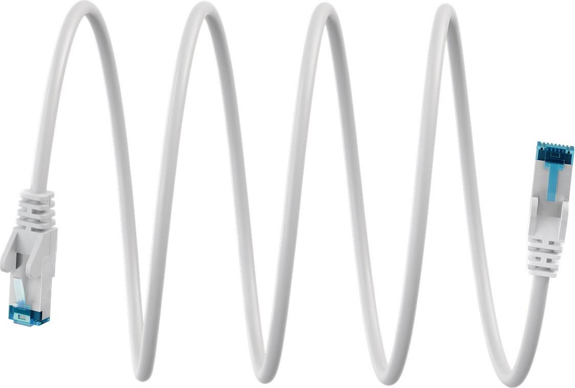 Goobay Ultraflexibles CAT 6A Patchkabel S/FTP (PiMF), weiß (79420)