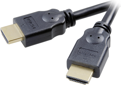 SpeaKa Professional HDMI Anschlusskabel [1x HDMI-Stecker - 1x HDMI-Stecker] 1.5 m Schwarz (SP-7869884)