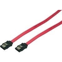 LogiLink S-ATA Kabel mit Sicherungslasche, rot, 0,30m (CS0009)