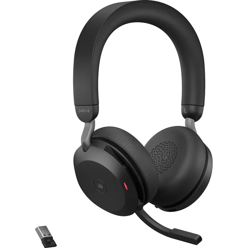 Jabra Evolve2 75 MS Stereo USB-A Headset  schwarz, Link380a, MS (27599-999-999) (geöffnet)