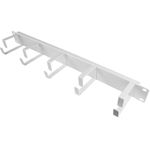 GC N0156 - 48,30cm (19") Kabelführungspanel, 5 Bügel, 1 HE, weiß (GC-N0156)