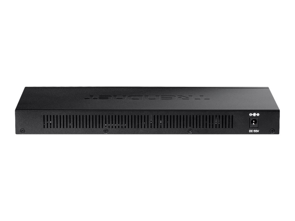 TRENDnet TPE TG161H 16-Port Gigabit PoE+ Switch Schwarz