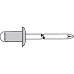 Gesipa Blindniet Al/A2 5x16mm Standard KS 10,0-12,0mm (Pack mit 500 St) (1455053)