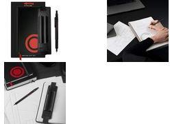rotring Feinminenstift 600, schwarz, Geschenkset hochwertiges Ganzmetall-Gehäuse, klassisches Sechskant - 1 Stück (2224710)