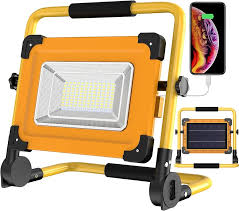 Entac LED Arbeitsleuchte Solar mit Powerbank (EWL-1W-SOL-R)