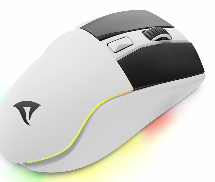 Sharkoon SKILLER SGM50W Optische Gaming-Maus 6400 DPI Kabellos/Kabelgebunden Weiß
