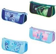 herlitz Schlamper-Etui Sport "Mix" aus Polyester, 1 Hauptfach mit Reißverschluss, - 4 Stück (400197548)