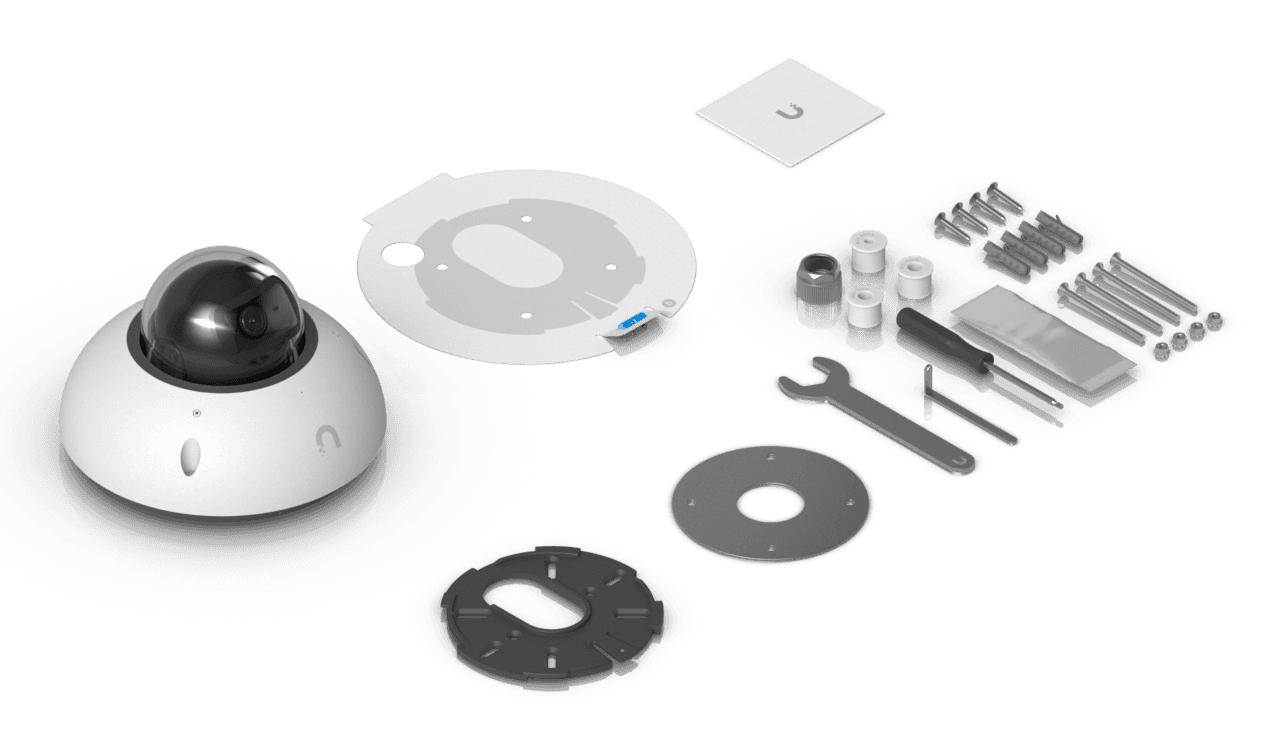 Ubiquiti UniFi Protect G6 Dome 4K PoE Überwachungskamera Weiß