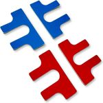 Gude 7920 19z-Frontetiketten rot/blau 2xrot 2xblau (7920)