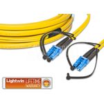 Lightwin LDP-09 LC-LC 2.0 FD Glasfaserkabel 2 m OS2 Gelb (LDP-09 LC-LC 2.0 FD)