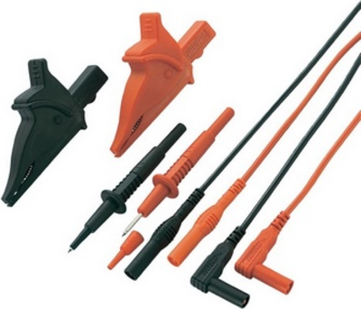 VOLTCRAFT MS-5 Sicherheits-Messleitungs-Set Lamellenstecker 4 mm Prüfspitze 1.20 m Schwarz, Rot 1 Set (VC-15439610)