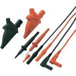 VOLTCRAFT MS-5 Sicherheits-Messleitungs-Set Lamellenstecker 4 mm Prüfspitze 1.20 m Schwarz, Rot 1 Set (VC-15439610)