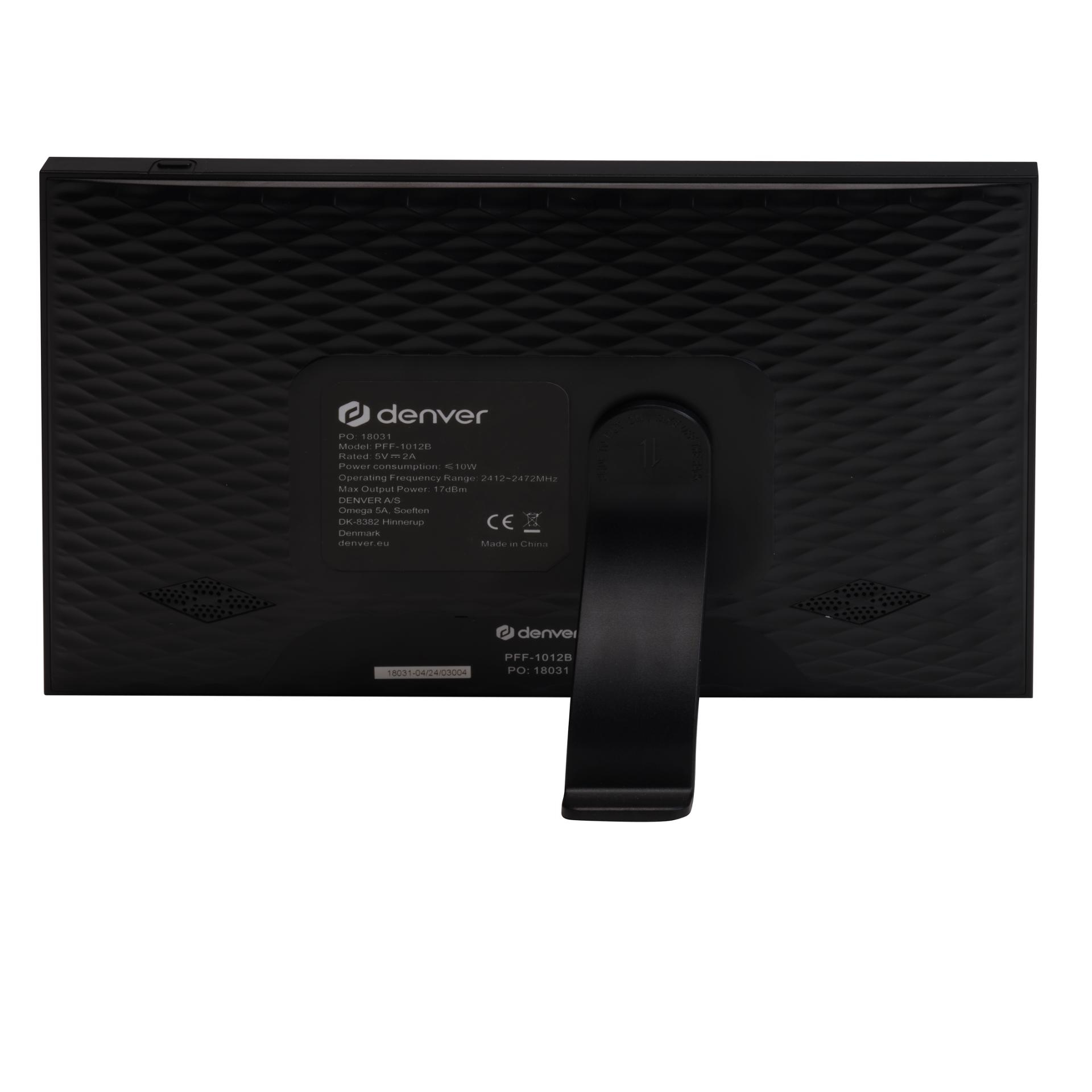 Denver PFF-1012 10,1" Digitaler Bilderrahmen 1280x800 IPS Touch WLAN Frameo 16 GB Schwarz