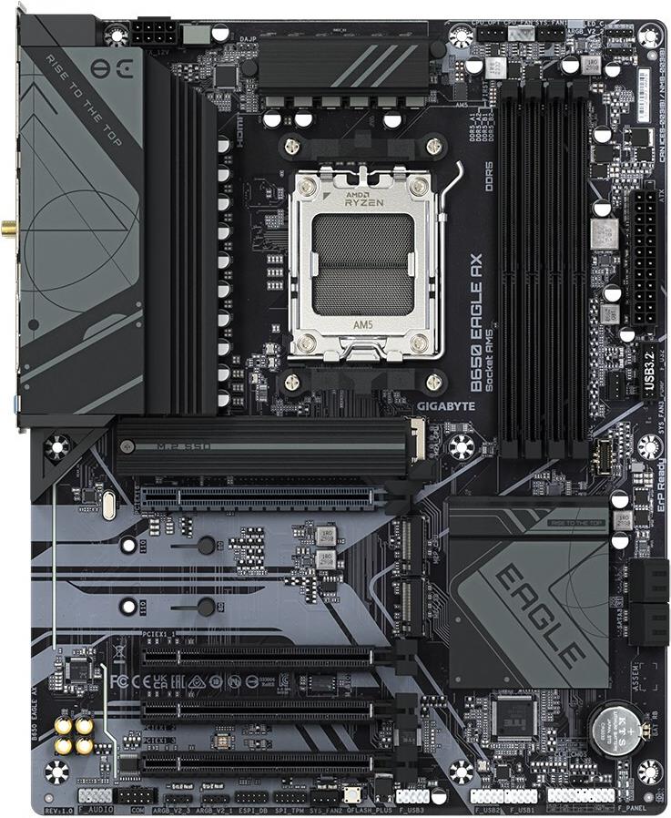 Gigabyte B650 EAGLE AX Mainboard ATX AMD B650 Schwarz