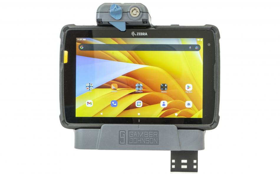Gamber Johnson Dockingstation für Zebra ET4X 8" Slim Dual USB mit Zigarettenadapter Grau