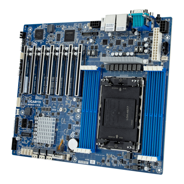 Gigabyte MS03-CE0 Server-Mainboard ATX LGA4677 Socket-E Intel C741 DDR5 256 GB 2x Gigabit LAN