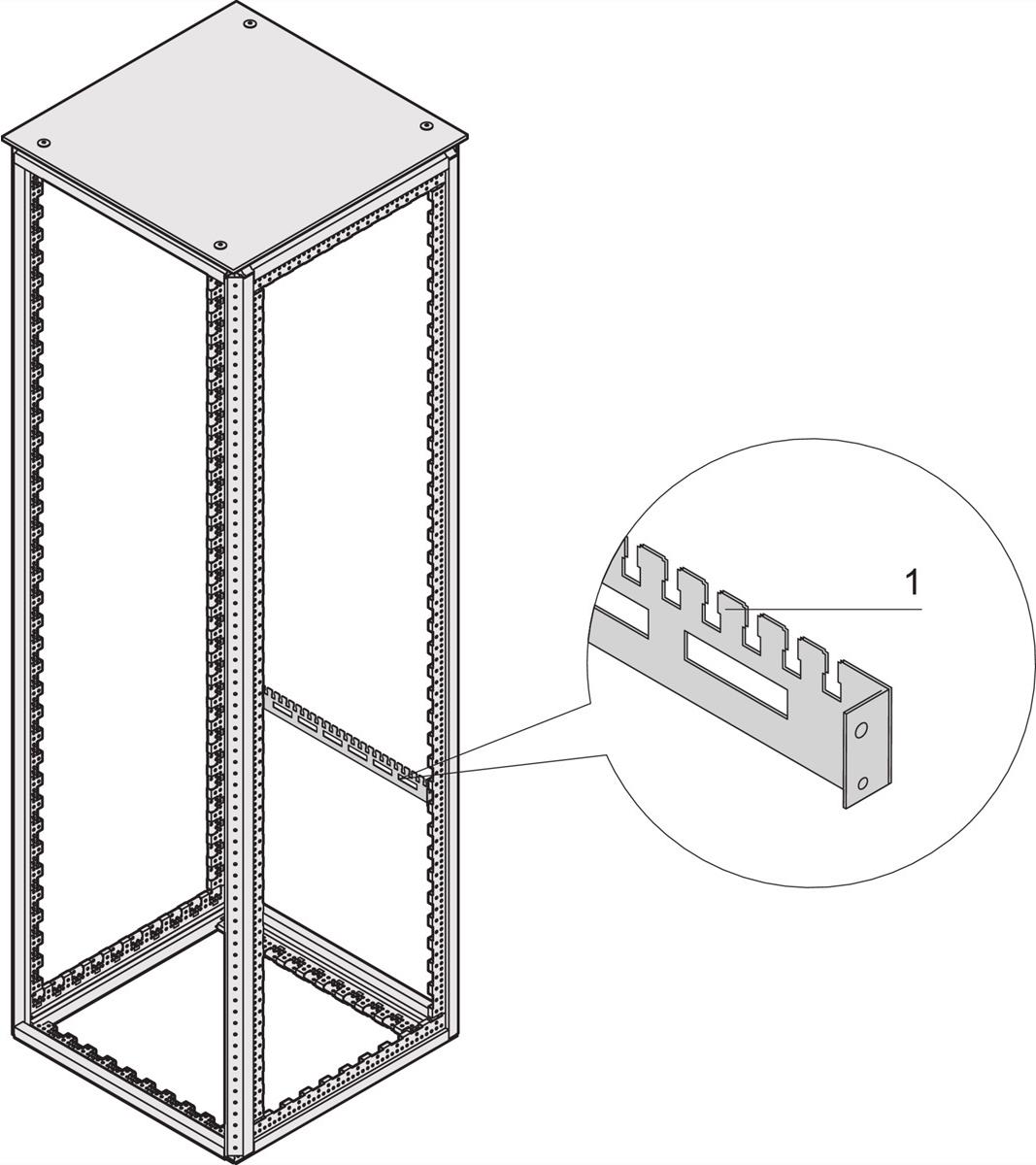 SCHROFF KAB.ABFANGSCHIENE 600B R7021 (21236093)