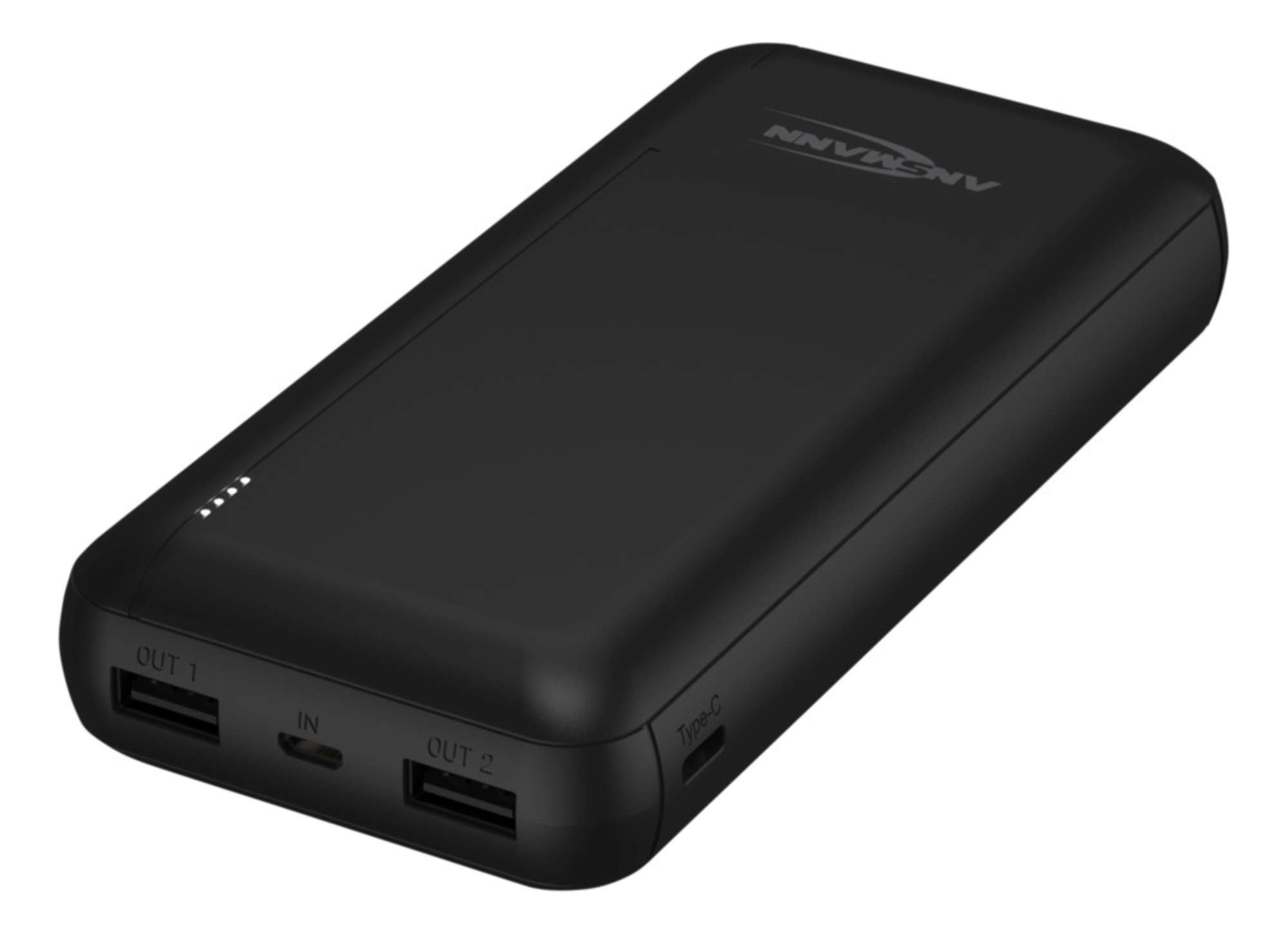 Ansmann PB212 Powerbank 20000 mAh LiPo 5 V 2,1 A Schwarz