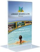 magnetoplan Tischaufsteller, Acryl, DIN A3 hoch, gerade glasklar, für beidseitige Präsentation, 297 x 420 mm (43115)