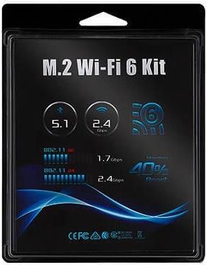 DESKMINI M.2 WiFi6 Kit AX200 2T2R (90-BXG3R0-A0XCR1W)