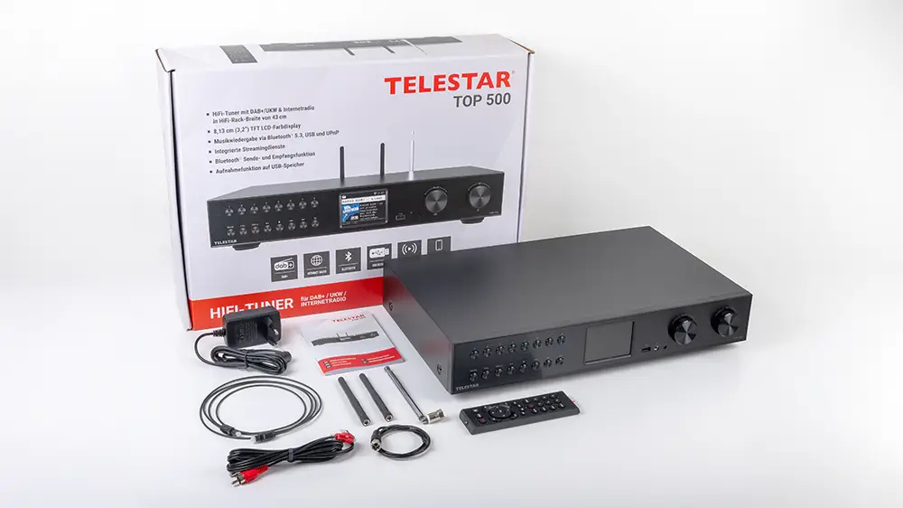 Telestar TOP 500 Multifunktionsradio DAB+ FM Stereo Schwarz