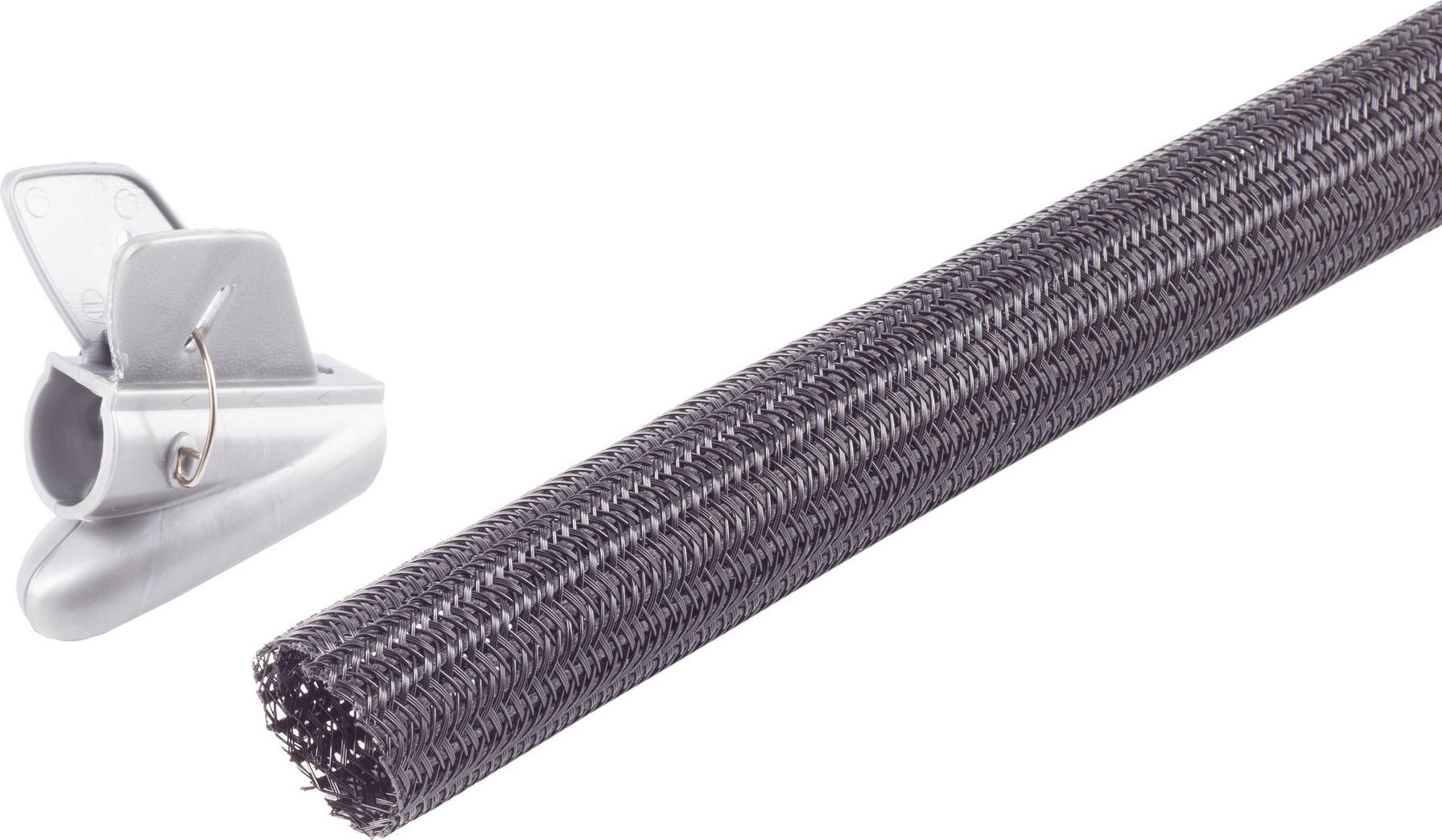shiverpeaks ®--Flexibler Kabelkanal Set, 25mm, schwarz, 3,75m (BS18-36375)