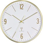 TFA Dostmann 60.3534.53 Funk Wanduhr 300 mm x 45 mm x 300 mm Gold (60.3534.53)