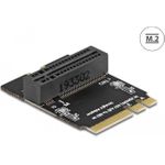 Delock M.2 key A+E male to key M slot angled with holder (64137)