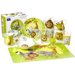 Flirt by R & B Trinkglas DSCHUNGELTIERE, 205 ml konisch, mit Dekor - 1 Stück (674187)